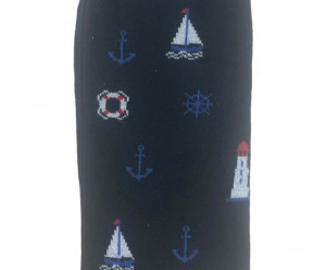 Chaussette Augustin motif bord de mer 2