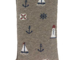 Chaussette Augustin motif bord de mer 2