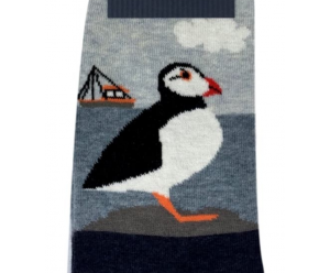 Chaussette Augustin motif bord de mer 2