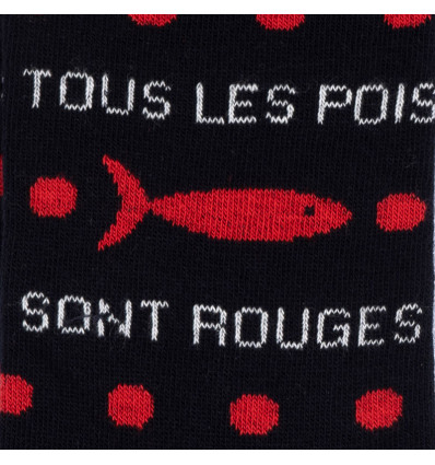 Chaussette Augustin motif bord de mer