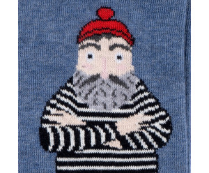 Chaussette Augustin motif bord de mer 2