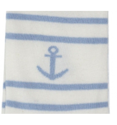 Chaussette Augustin motif bord de mer