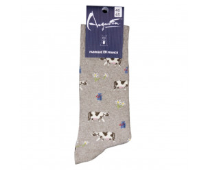 Chaussette Augustin motif bord de mer