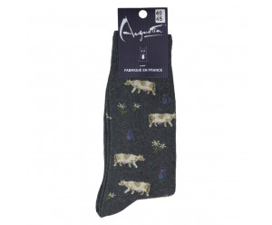 Chaussette Augustin motif bord de mer