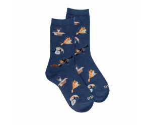 Chaussette pour enfant en coton fantaisie