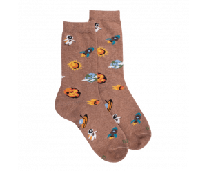 Chaussette pour enfant en coton fantaisie