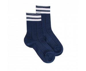 Chaussette pour enfant en fil d'écosse fantaisie