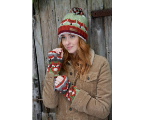 GANTS & MITAINES chauffe-mains en laine - renard 2