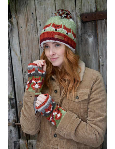 fancy wool handwarmer