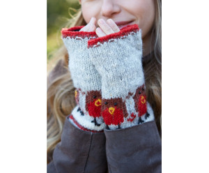 chauffe-main motif fantaisie en laine