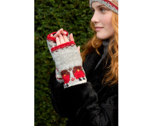 chauffe-main motif fantaisie en laine 2