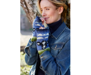 chauffe-main motif fantaisie en laine