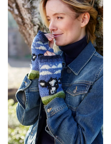 chauffe-main motif fantaisie en laine