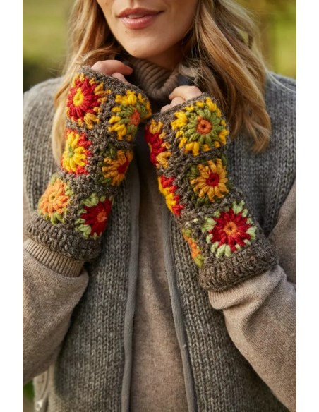 chauffe-main motif fantaisie en laine