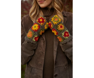 chauffe-main motif fantaisie en laine 2