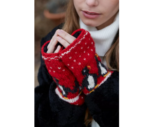 chauffe-main motif fantaisie en laine