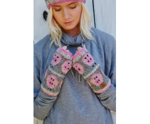 chauffe-main motif fantaisie en laine