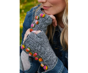 chauffe-main motif fantaisie en laine 2