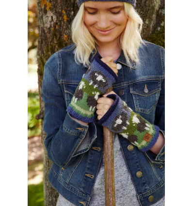 chauffe-main motif fantaisie en laine