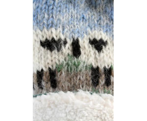 chauffe-main motif fantaisie en laine 2