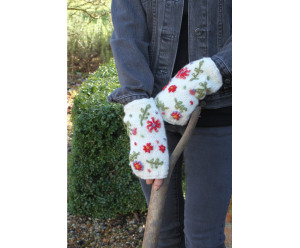 chauffe-main motif fantaisie en laine