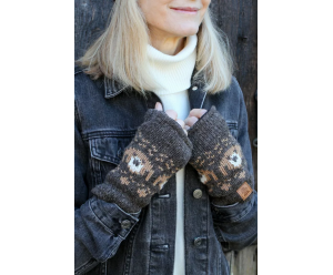 chauffe-main motif fantaisie en laine 2