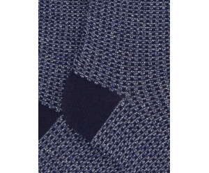 Doré Doré - Chaussette enfant en laine et lurex, caviar bleu 2