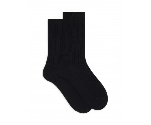 Doré Doré - Laine épaisse à côtes - Noir