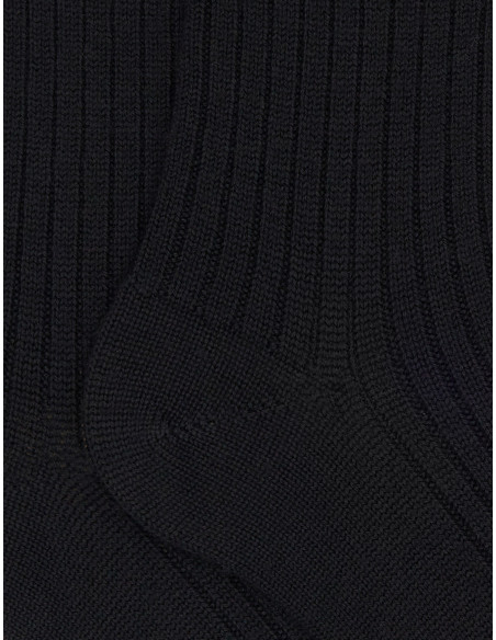 Doré Doré - Laine épaisse à côtes - Noir