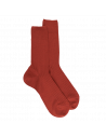 Chaussettes en laine côtelé pour homme