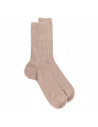 Chaussettes en laine côtelé pour homme