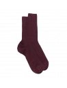 Chaussettes en laine côtelé pour homme