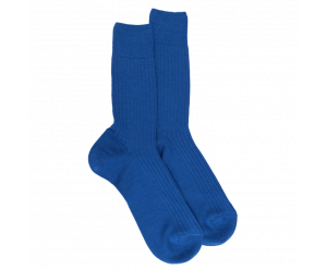 Chaussettes en laine côtelé pour homme