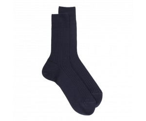Wool ribbed men socks