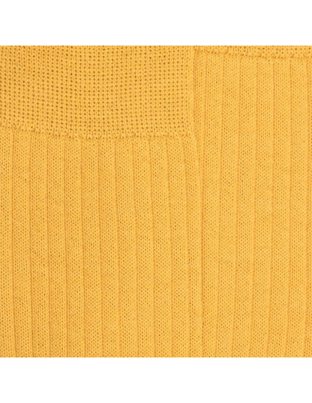 Chaussettes en laine côtelé pour homme