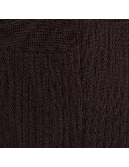 Chaussettes en laine côtelé pour homme
