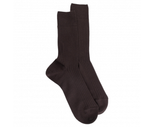 Wool ribbed men socks