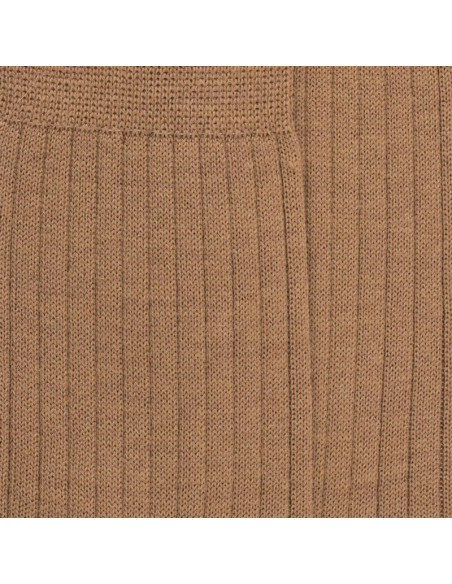 Chaussettes en laine côtelé pour homme