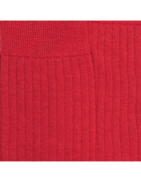 Chaussettes en laine côtelé pour homme