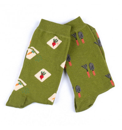 Chaussette à motif humoristique jardinage
