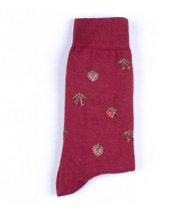royalties paris fruit pattern socks