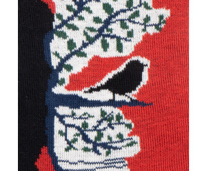 Berthe aux grands pieds - Toe socks - Cat and bird 2