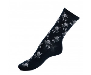 Maison Broussaud  - Fleurs - grises fond marine