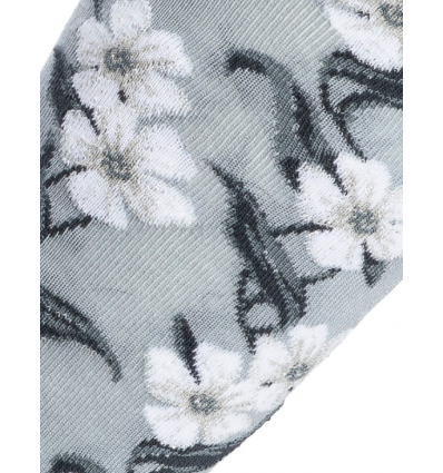 Maison Broussaud - Knee-high socks - grey flowers