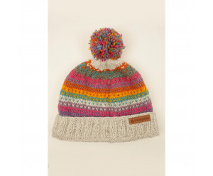 bonnet motif fantaisie en laine 2