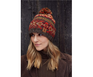 bonnet motif fantaisie en laine 2