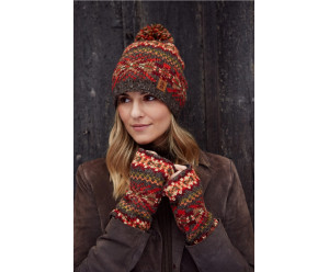 bonnet motif fantaisie en laine 2