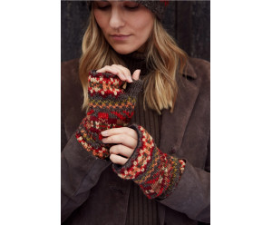 bonnet motif fantaisie en laine