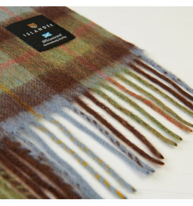 Islander - écharpe vert et bleu - 100% Laine