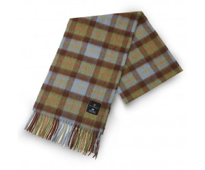 Islander - écharpe vert et bleu - 100% Laine